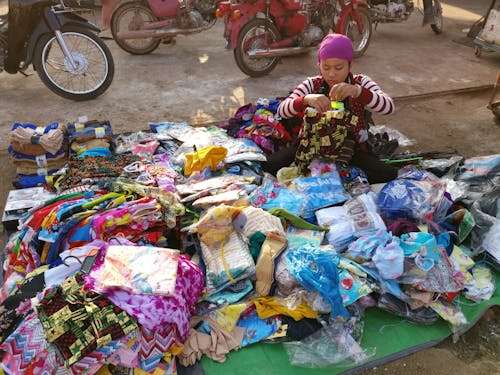 A Merchandiser Selling on the Street