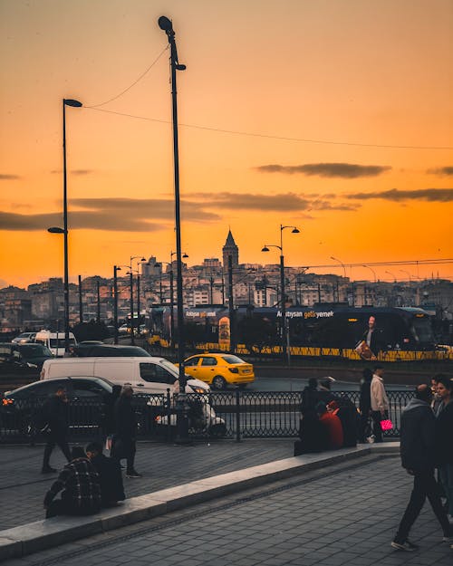 Cityscape of Istanbul at Sunset