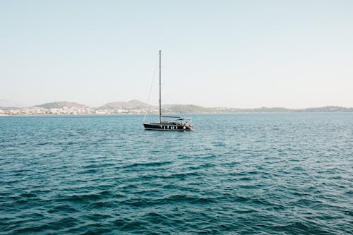 Sailboat on Sea Coast