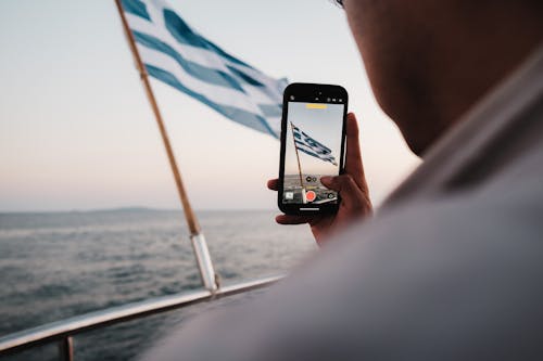Fotobanka s bezplatnými fotkami na tému držanie, Grécko, mobilný telefón