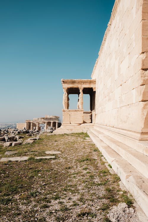 abide, akropol, antik yunan içeren Ücretsiz stok fotoğraf