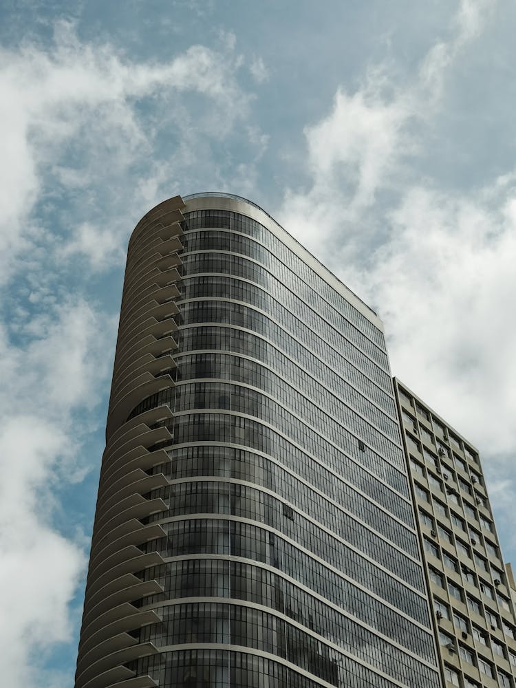 Facade Of A Building In The Belo Horizonte, Brazil