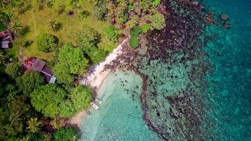 Foto d'estoc gratuïta de a l'aire lliure, a la vora de l'oceà, aeri