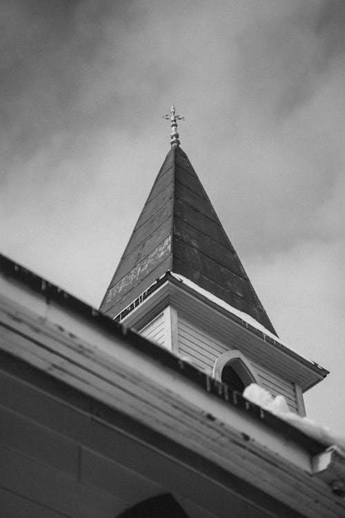 Fotobanka s bezplatnými fotkami na tému čiernobiely, čierny a biely, kostol
