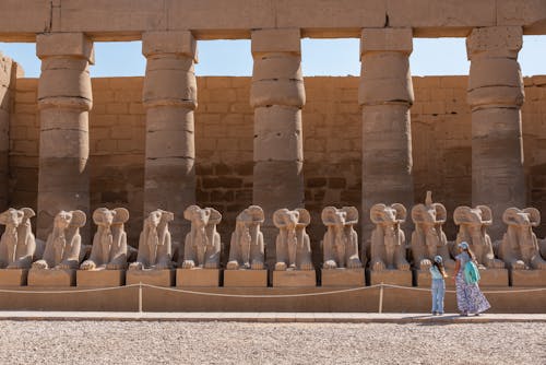 卡纳克神庙建筑群, 卢克索, 古埃及 的 免费素材图片