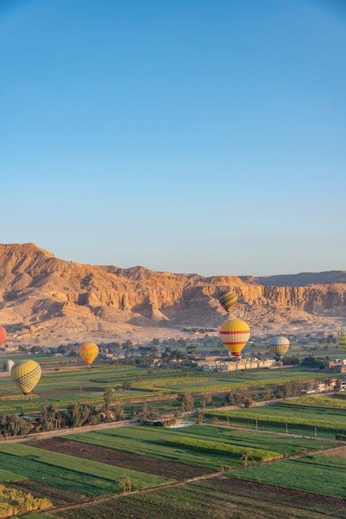 Hot Air Balloons in Luxor, Egypt