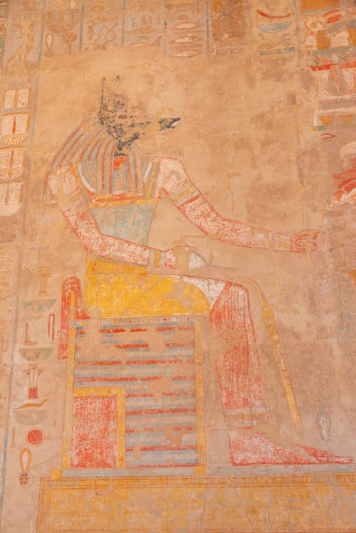 Ancient Fresco of Anubis