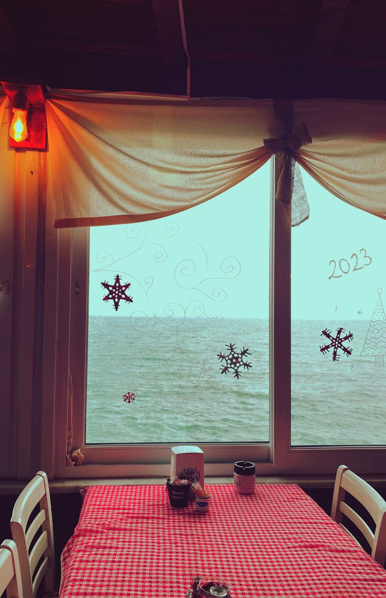 Sea View From The Restaurant Window