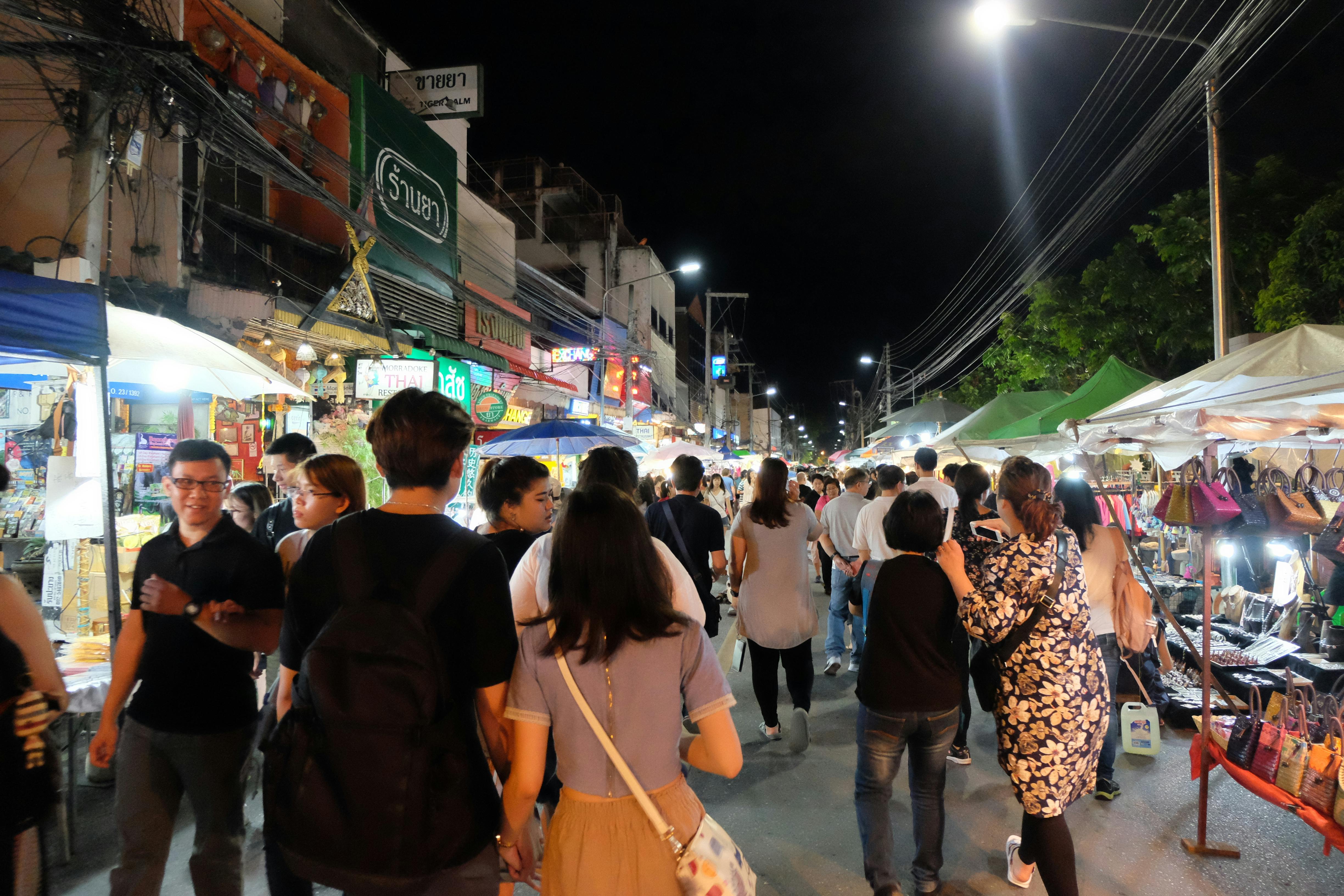 Free stock photo of chiang mai, market, night