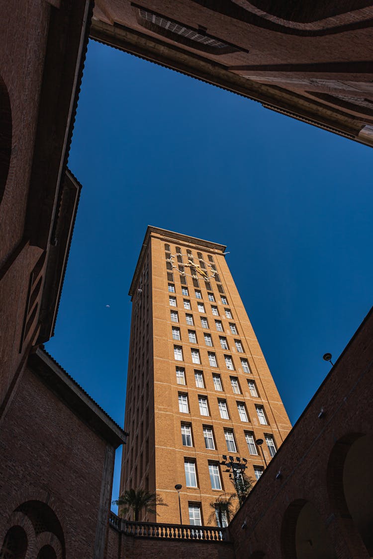 Clear Sky Over Skyscraper