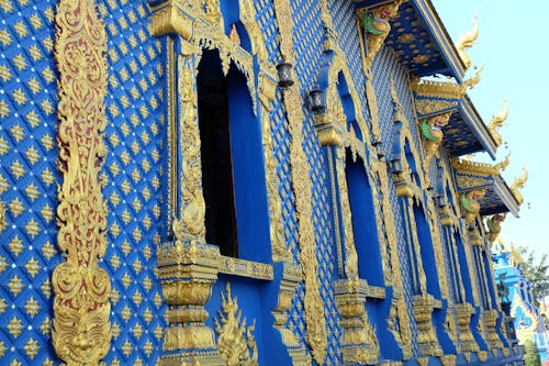 Free stock photo of blue, chiang rai, gold