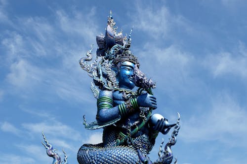 Kostenloses Stock Foto zu blau, blauer tempel, chiang rai
