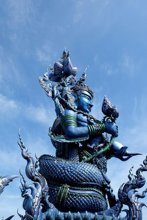 Kostenloses Stock Foto zu blau, blauer tempel, chiang rai
