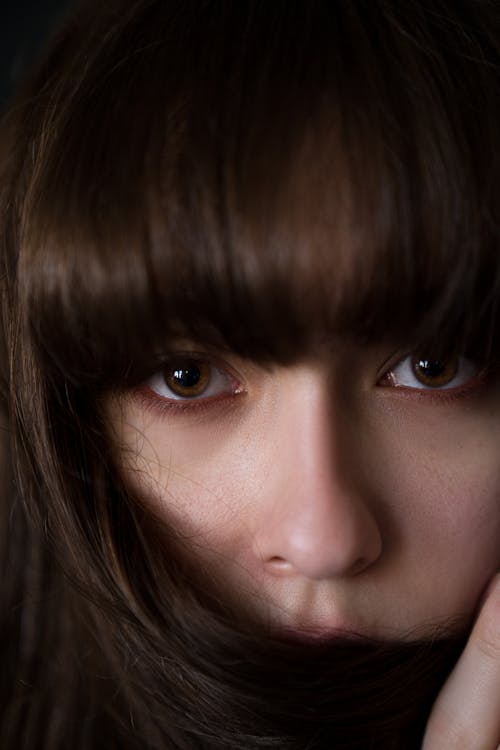 Portrait of Beautiful Brunette Woman