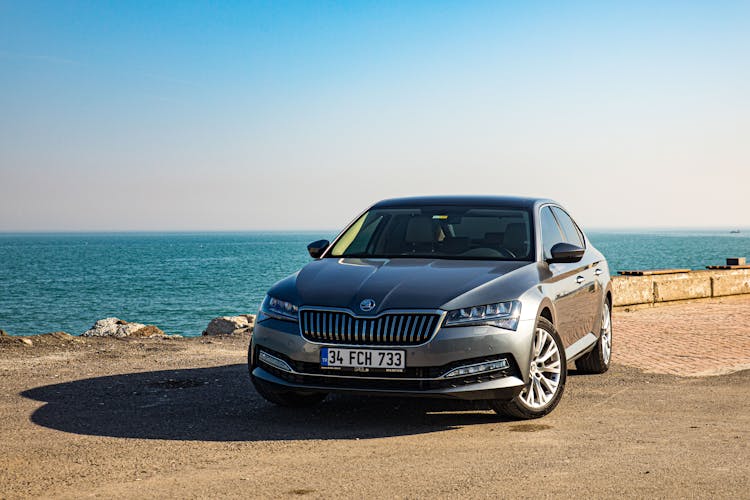 Skoda On Sea Shore