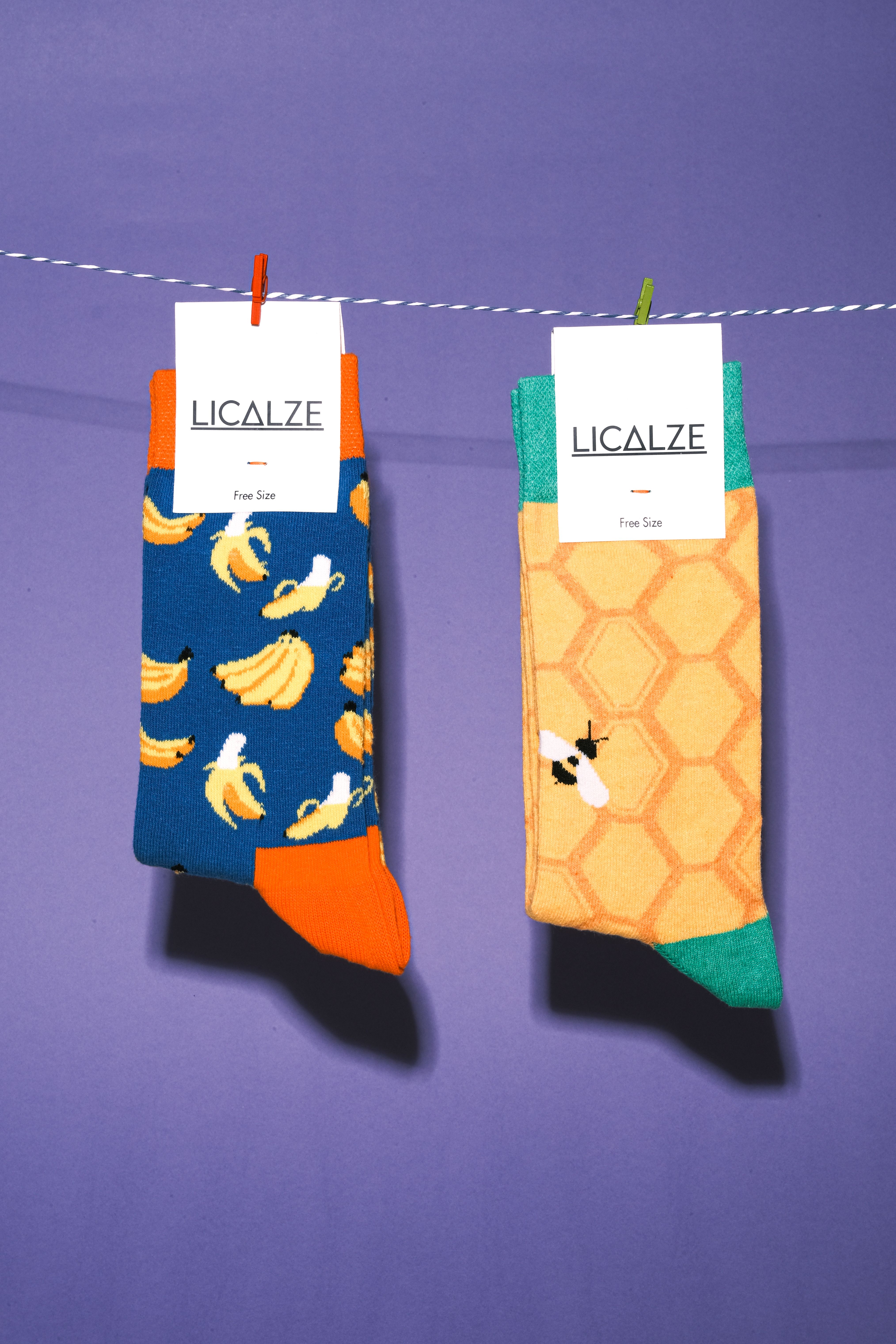 Kostenlos Kostenloses Stock Foto zu banane socken, baumwollsocken, bekleidungsdesign Stock-Foto