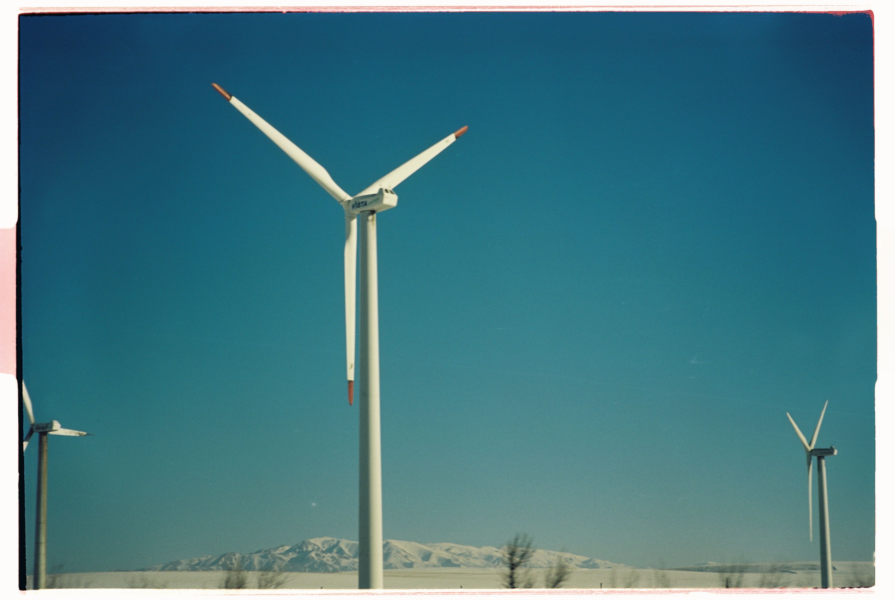 Wind Turbines against Blue Sky · Free Stock Photo