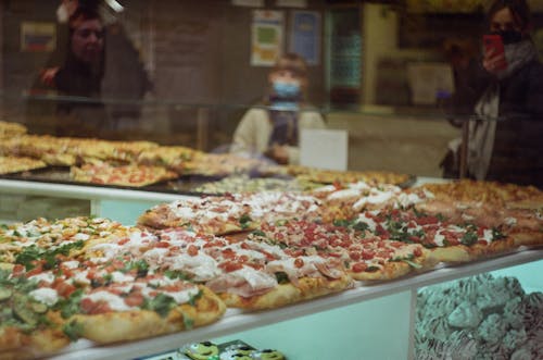 無料 イタリアのピザ 写真素材