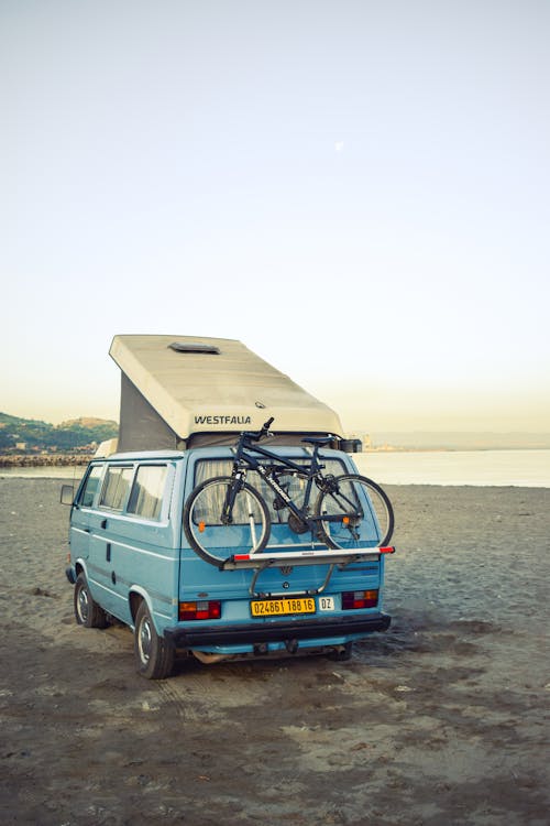 A Van on a Beach