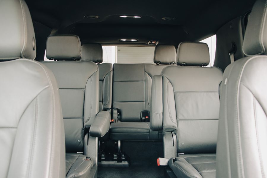 Clean empty vehicle interior with no people