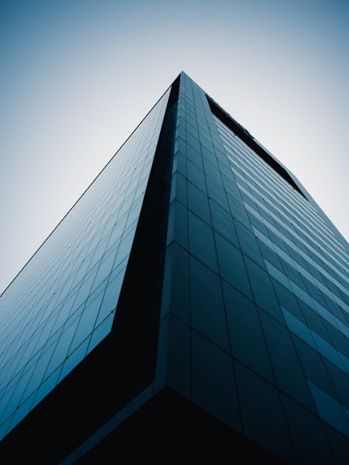 Low Angle View of Modern Skyscraper