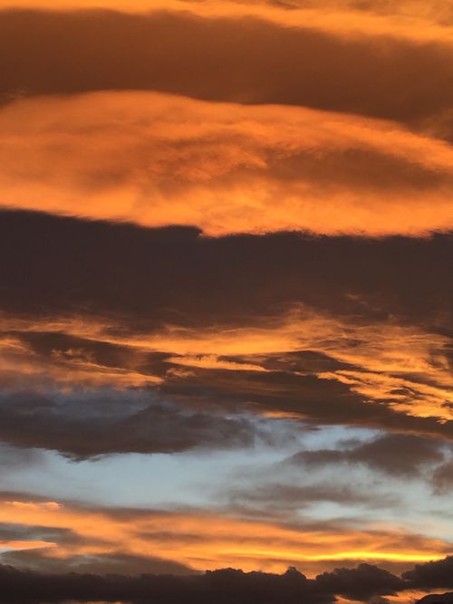 Free Stunning vibrant sunset with clouds captured in İnegöl, Türkiye. Perfect for nature and sky enthusiasts. Stock Photo
