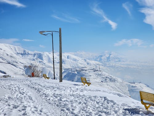 Kostenloses Stock Foto zu berg, blauer himmel, jahreszeit