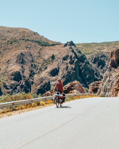 Man Riding a Bicycle