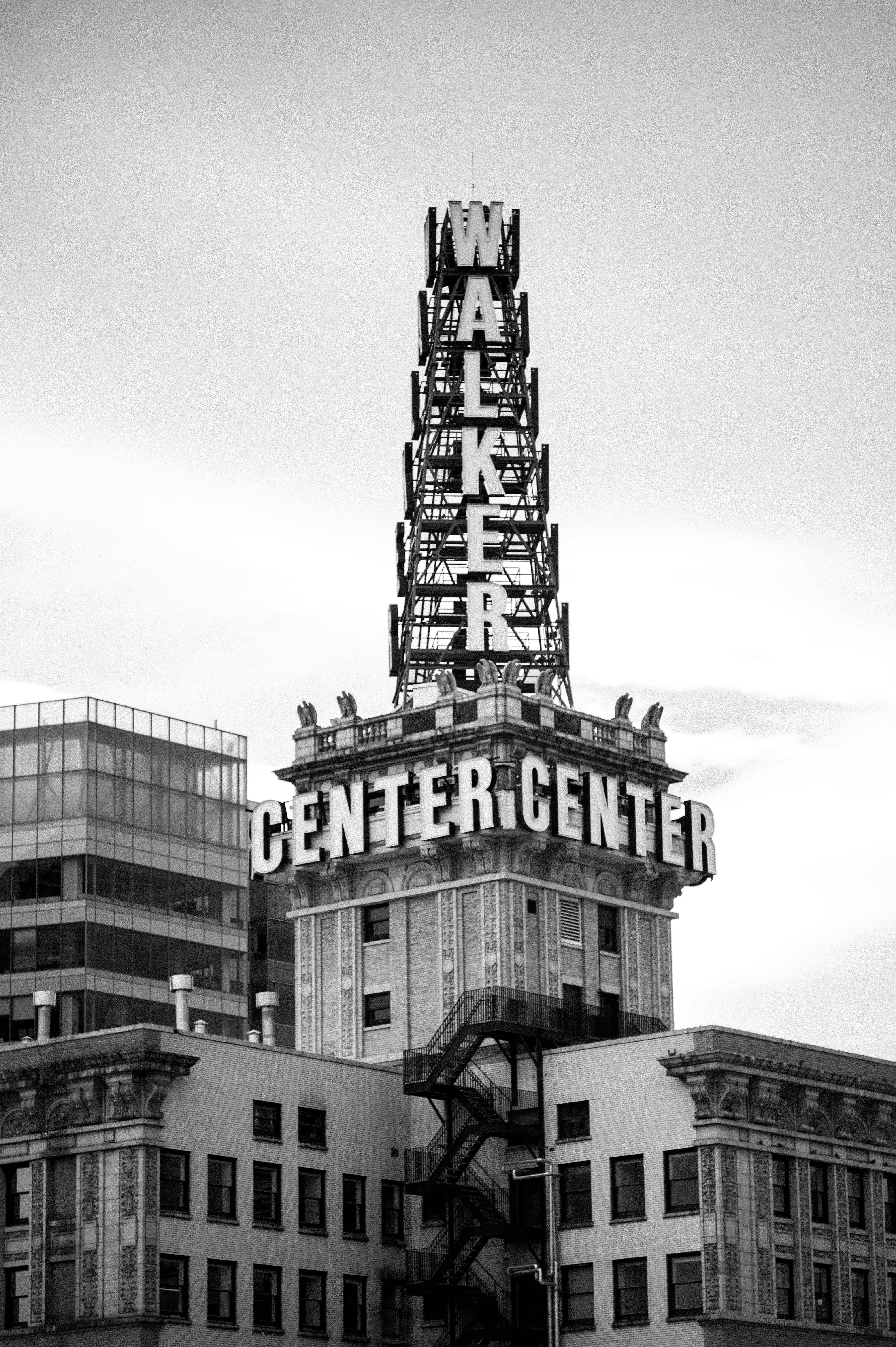 Walker Center in Black and White · Free Stock Photo