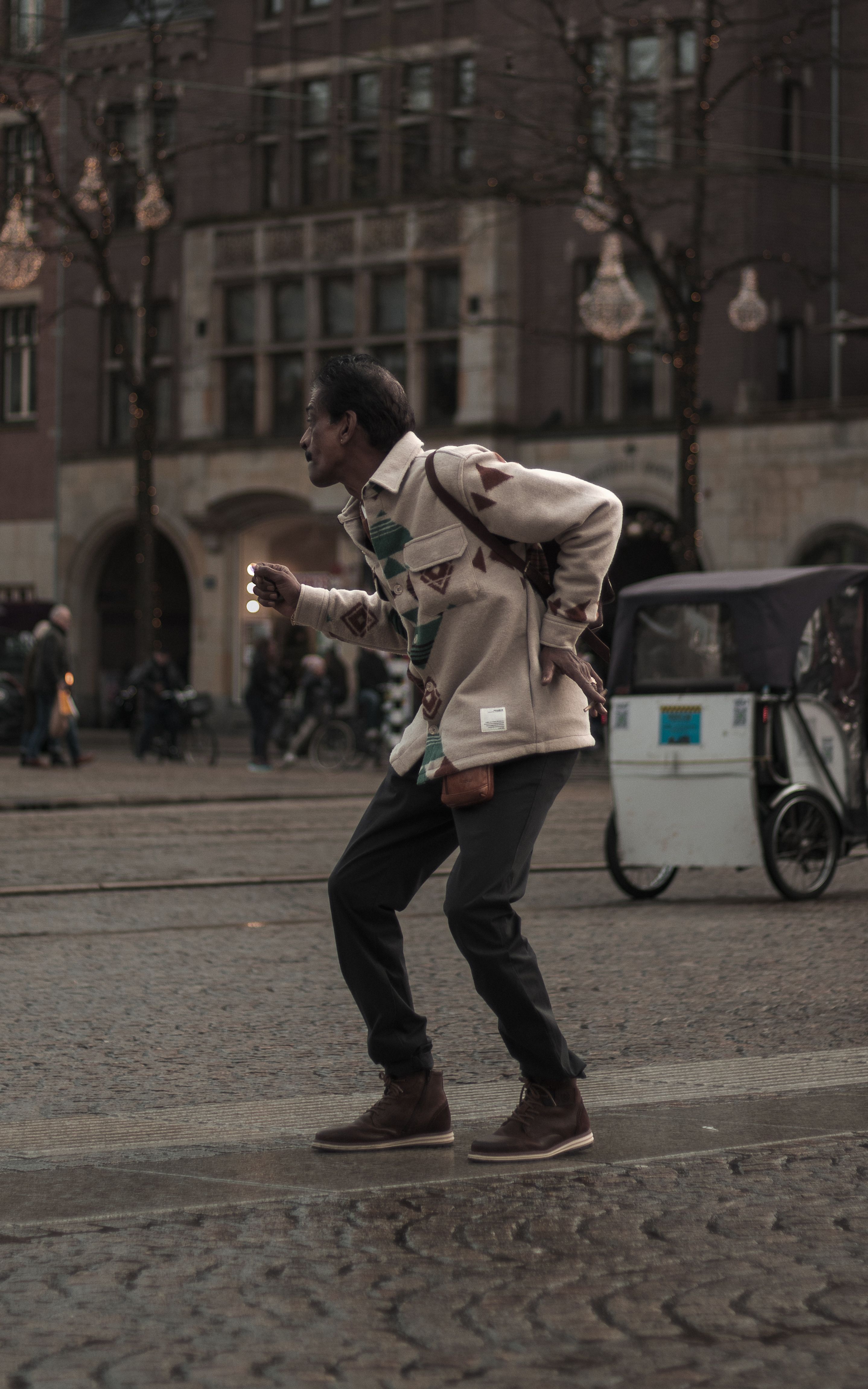 Man Posing on Street in Town · Free Stock Photo