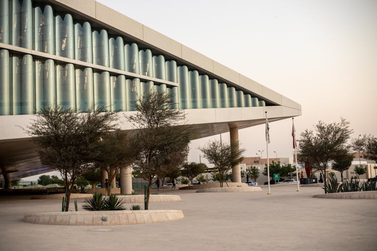 Building Of Qatar National Library