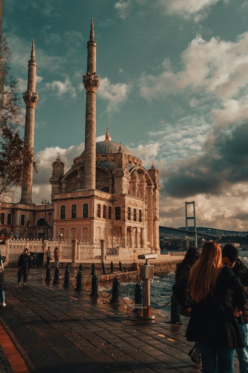 Harbor in Front of the Grand Mecidiye Mosque