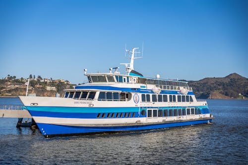 A Ferry in the San Francisco Bay, California, United States 