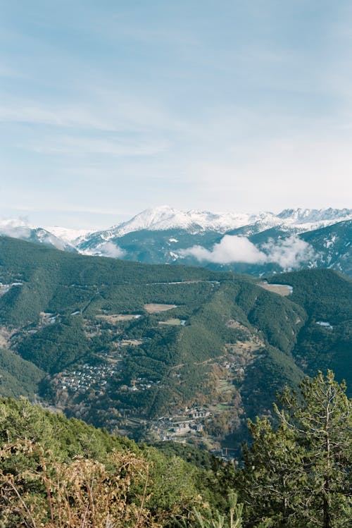 Immagine gratuita di catena montuosa, montagna innevata, montagne