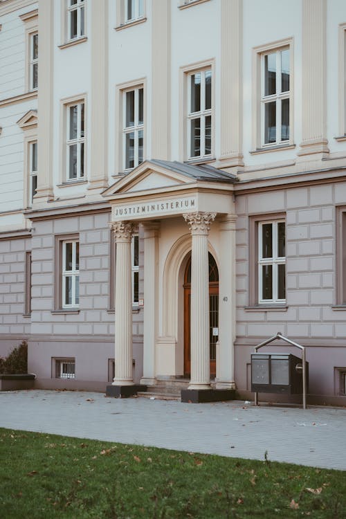 Free Entrance of a Government Building Stock Photo