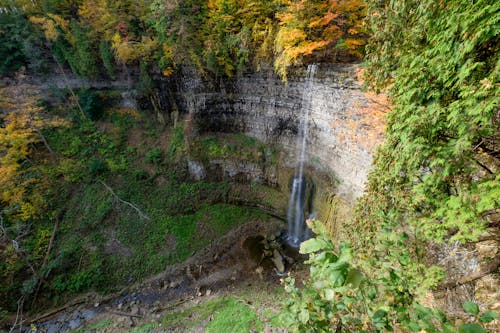 Tew's Falls in Hamilton, Ontario, Canada During Autumn