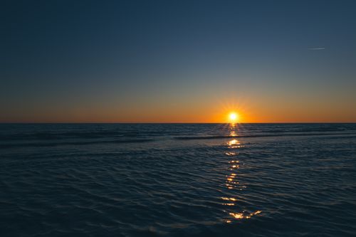 Free Experience the tranquil beauty of a sunset over the Adriatic Sea from Ulcinj, Montenegro Stock Photo