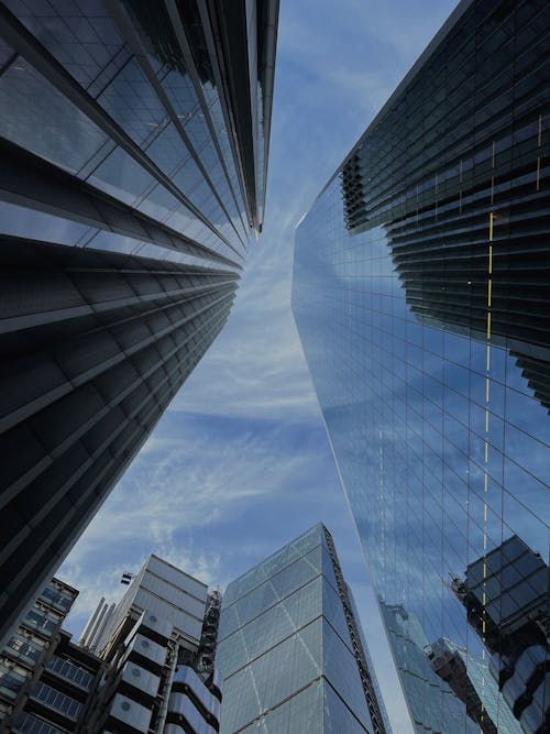 Glass Skyscrapers in Downtown