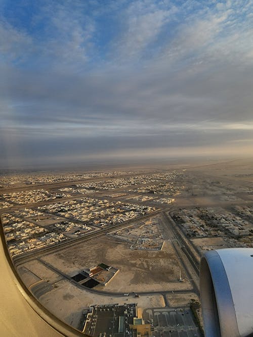 Free stock photo of abu dhabi, airplane, city