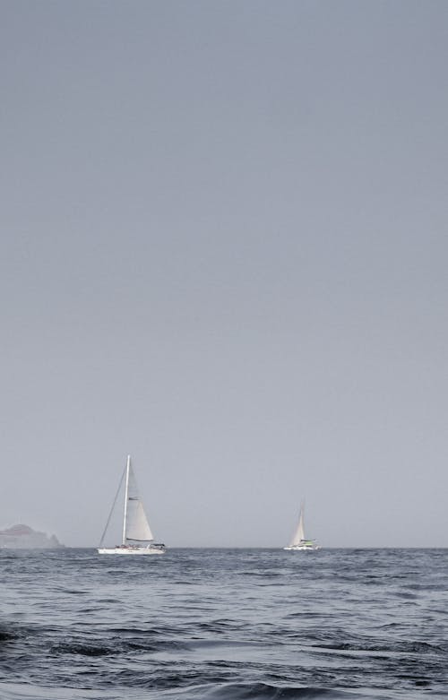 Sailboats Sailing on the Ocean