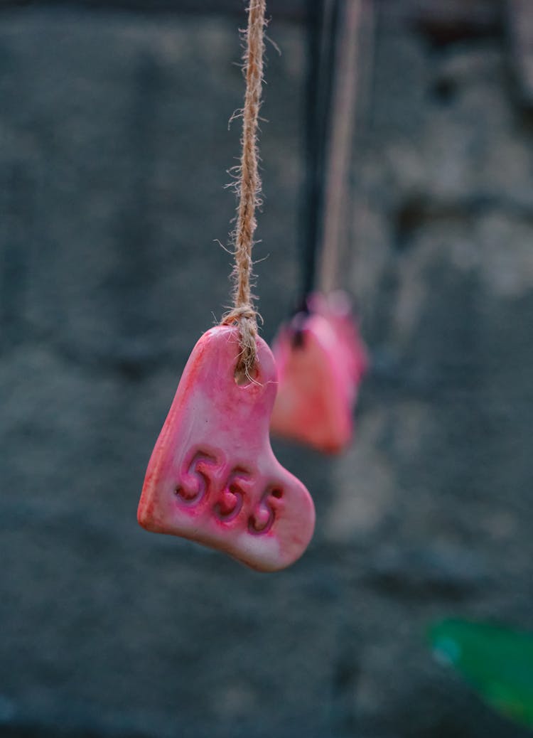 Clay Heart On Rope