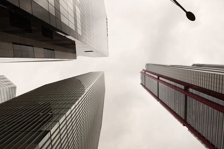 Low Angle Photo Of Three Buildings