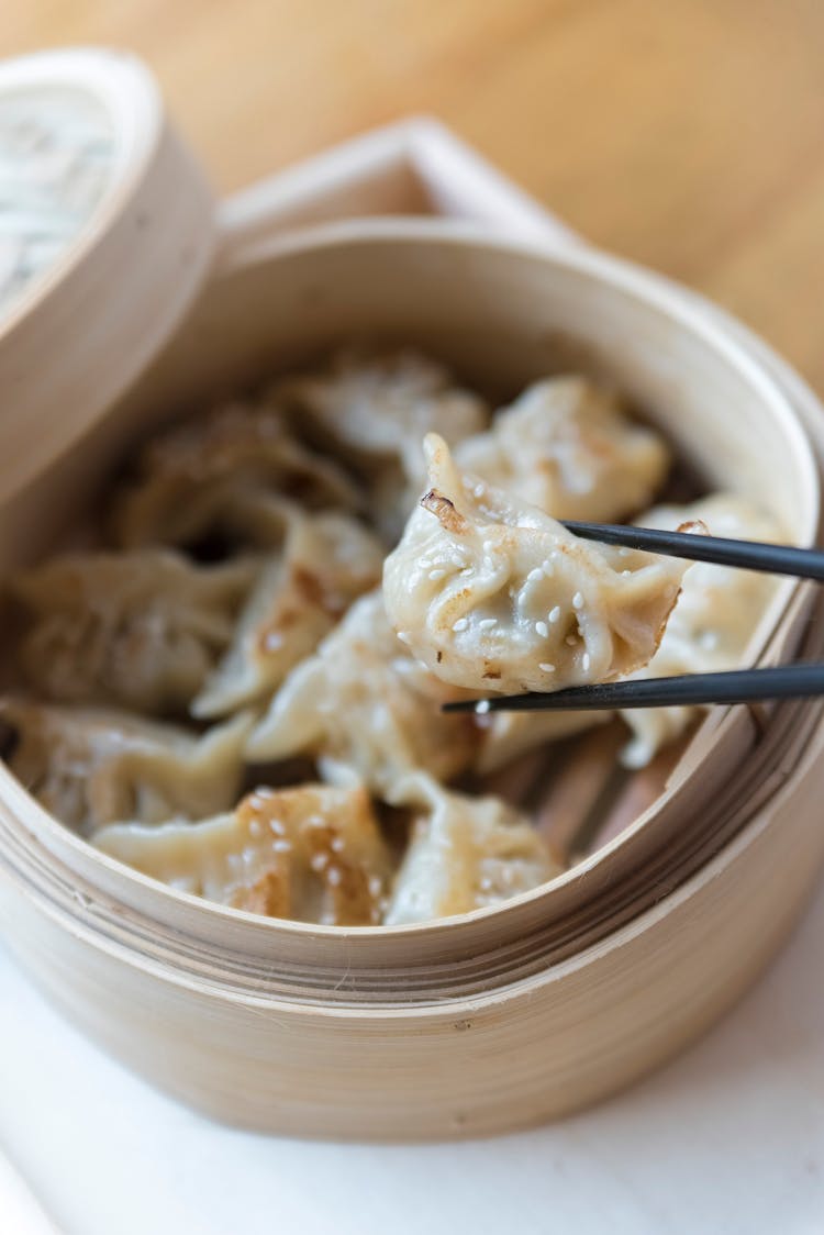 Chopsticks In Pasta Bowl