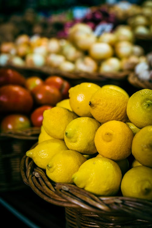 과일, 레몬, 바구니의 무료 스톡 사진
