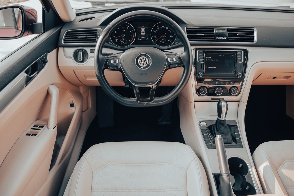 The Interior Of A Volkswagen Passat Free Stock Photo the-interior-of-a-volkswagen-passat-free-stock-photo