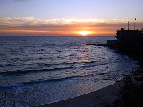Sunset Over The Black Sea in Odessa