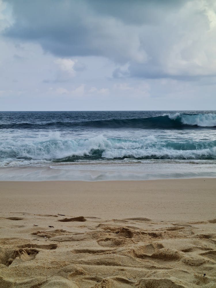 Waves Crashing On The Shore 