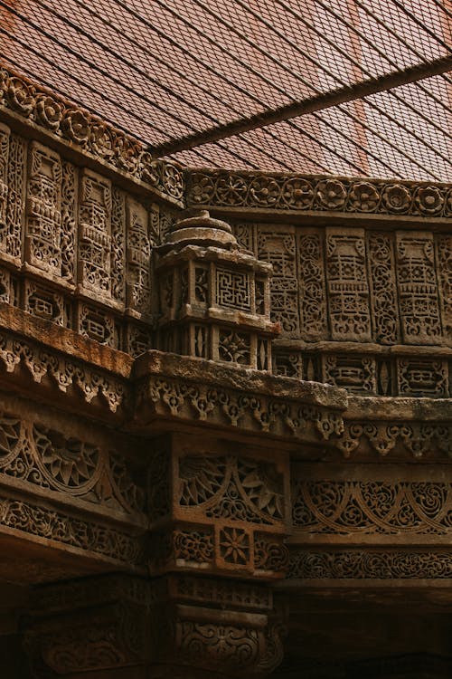 Foto profissional grátis de adalaj, adalaj stepwell, arquitetura mughal