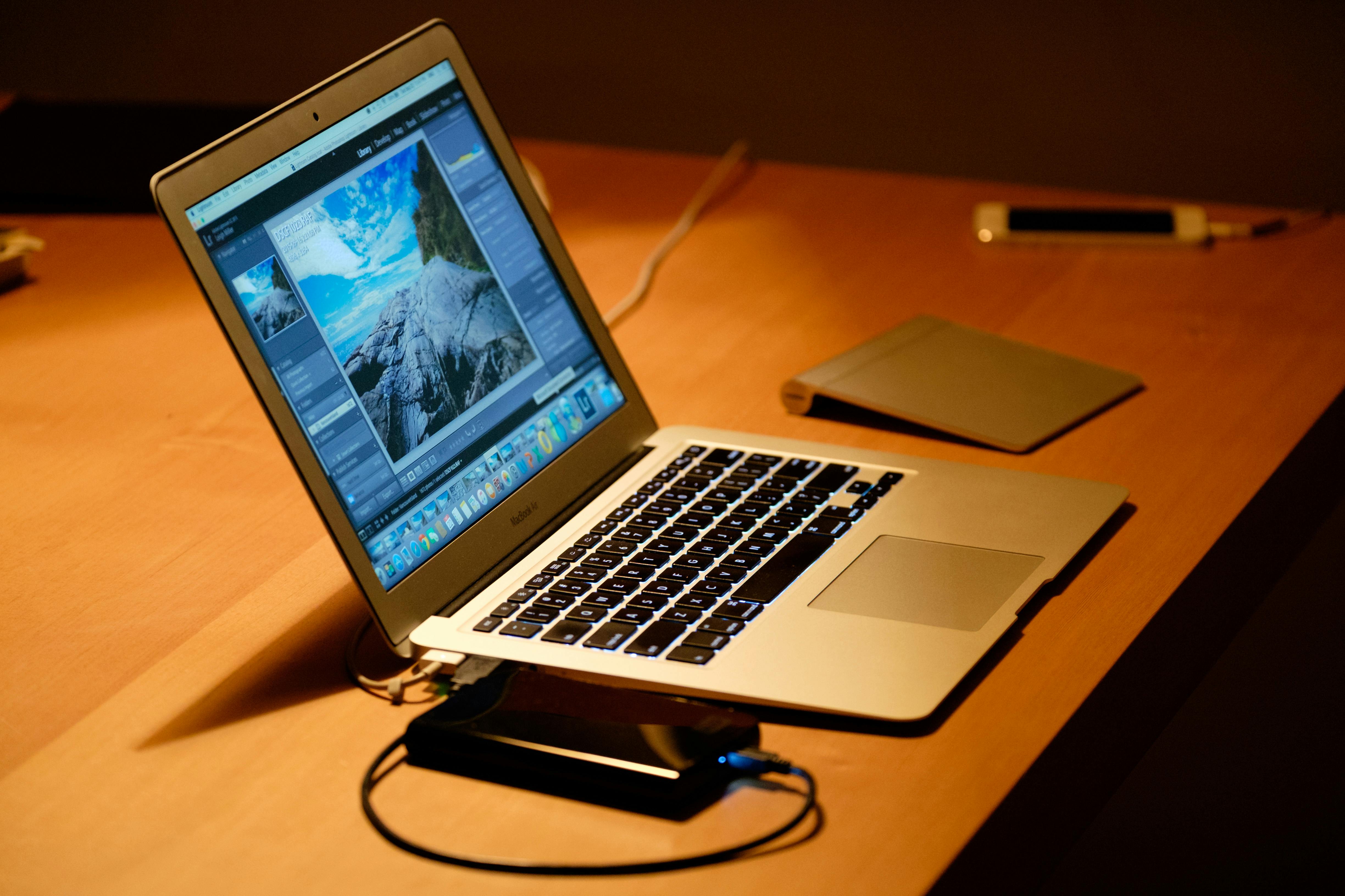 computer on desk