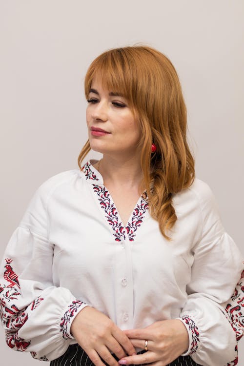 Portrait of Woman with Long Hair